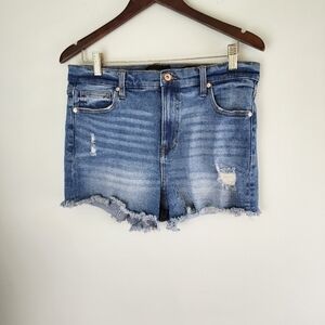 Kendell And Kylie The Drifter High Rise Factory Distressed Jean Shorts Size 31